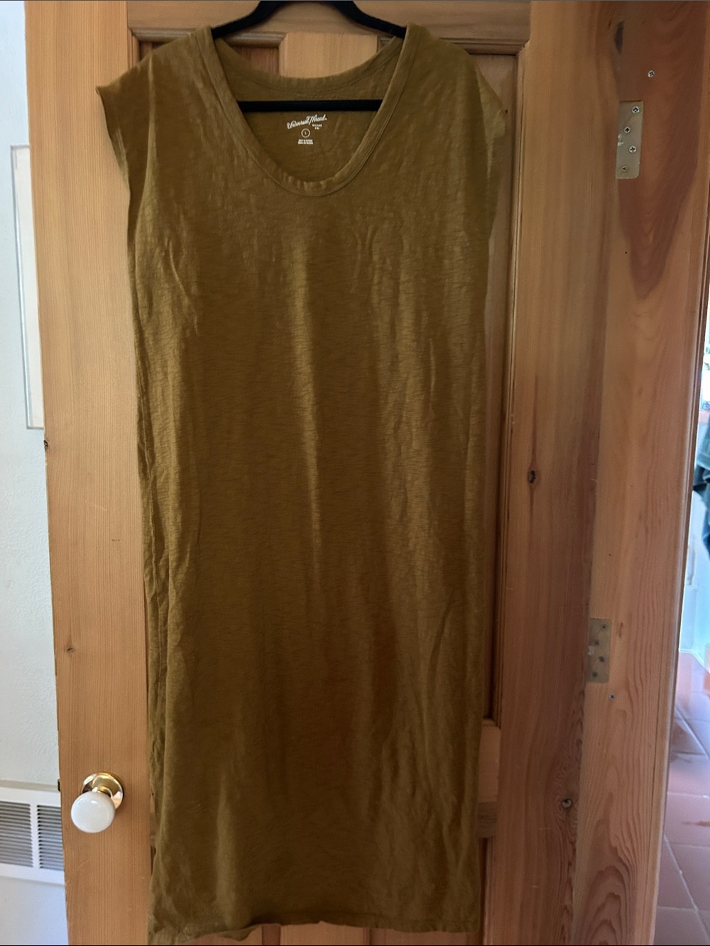 Universal Thread Casual Sleeveless Scoop Neck Maxi Dress - Olive